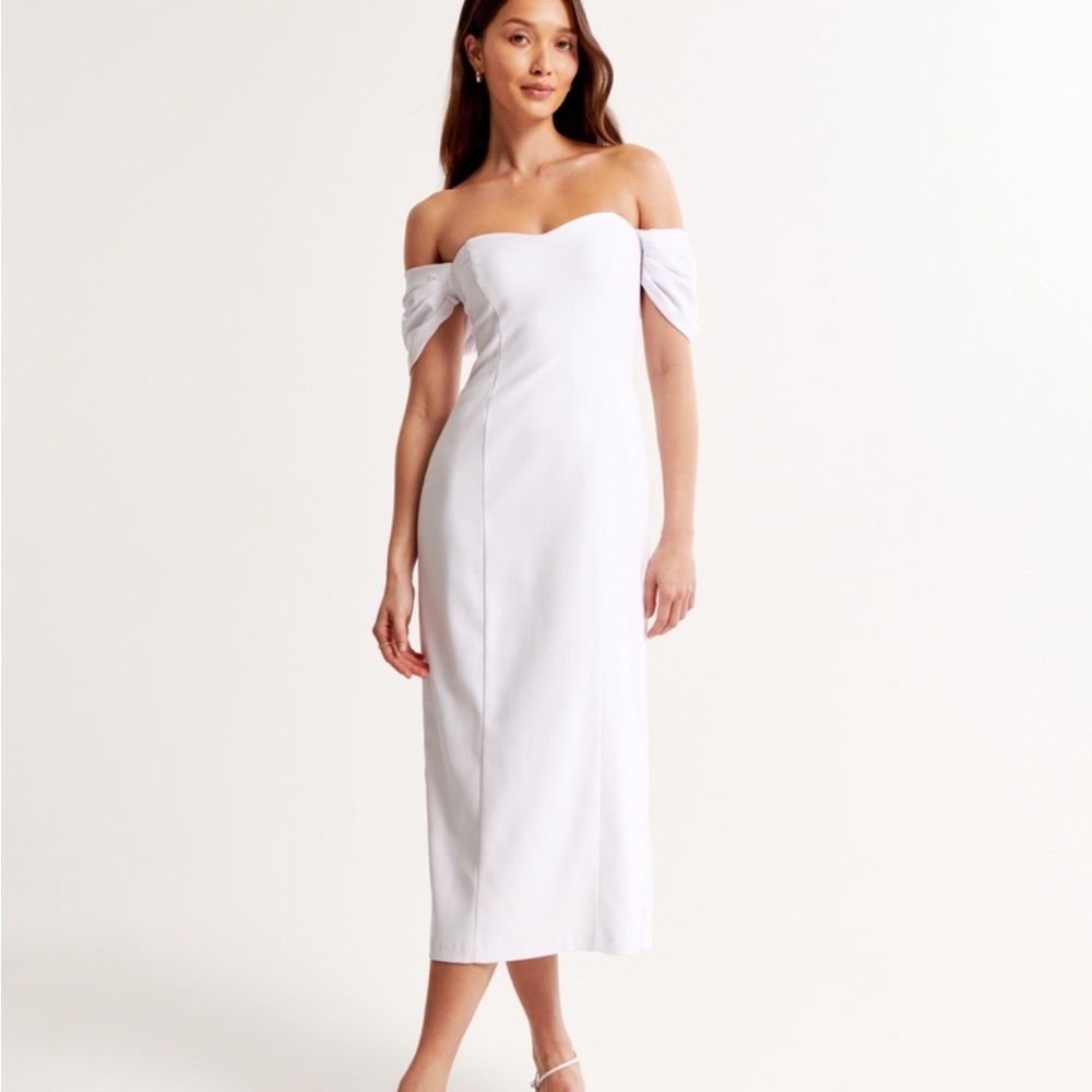 Abercrombie & Fitch Strapless White Dress